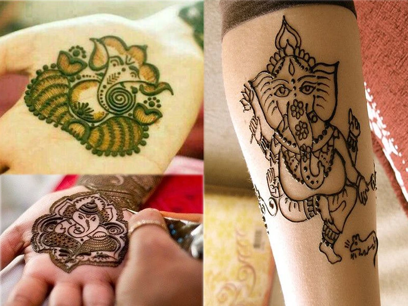 ganesh chaturthi mehndi design