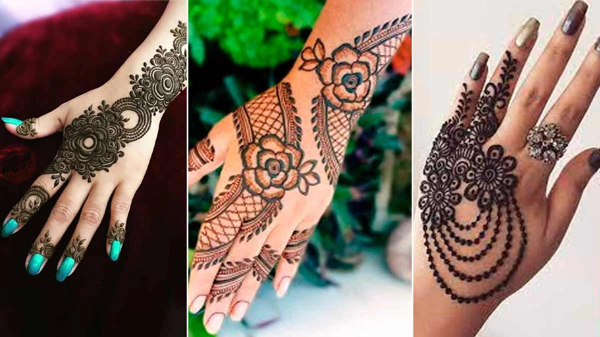 mehndi design for ganesh chaturthi photo