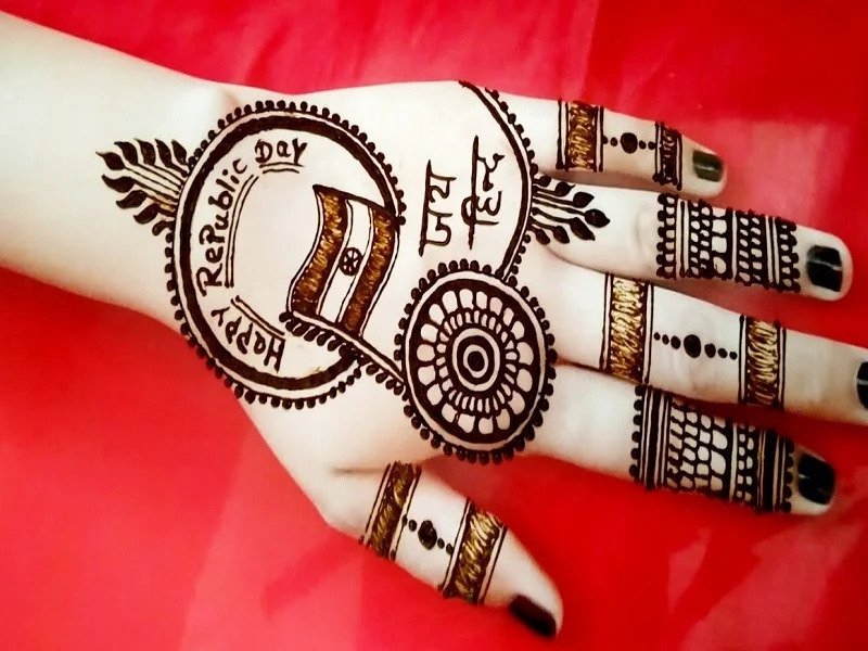 Republic Day Mehndi Design