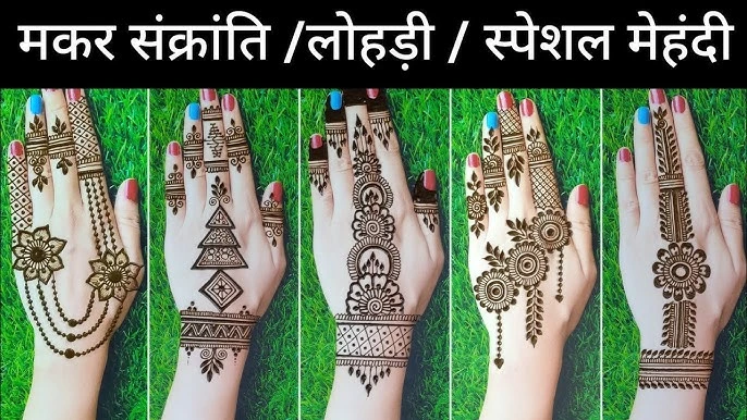 makar sankranti mehndi Designs