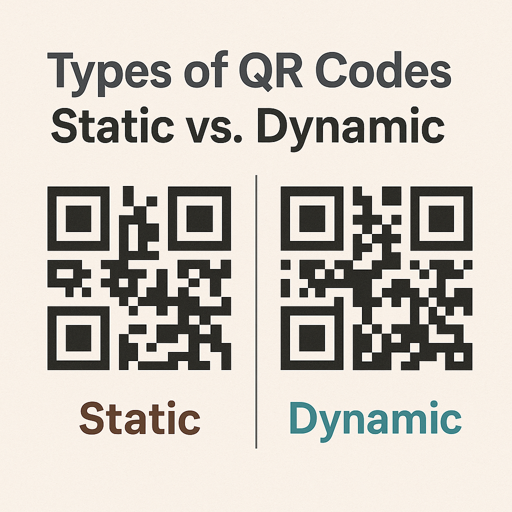 QR Code Generator 2 Types of QR Codes Static vs. Dynamic